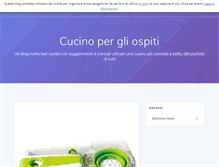 Tablet Screenshot of cucinopergliospiti.com